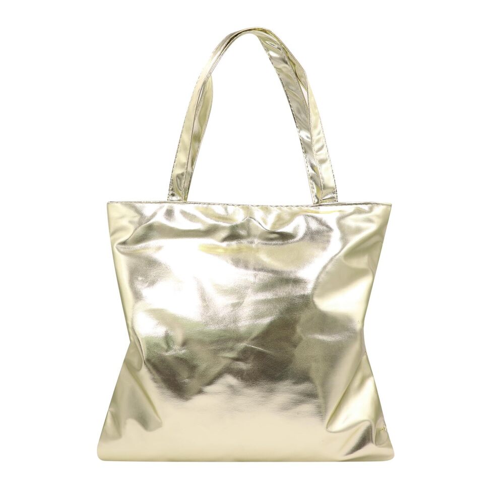 3323 Shiny Holographic Tote Handbag Fashion PU Leather Metallic Purse